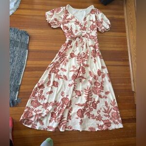 Floral Print Maxi Dress